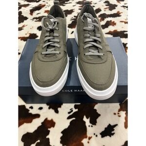 Cole Haan Men's GrandPrø Rally Canvas Court Sneakers Olive Green Size 11.5M NIB